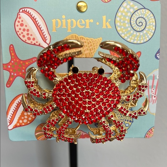 Piper K Mini Crab Seashells Rhinestones Hair Clip Fruit Set Piper K | Accessories | Piper K Mini Crab Seashells  main image 2